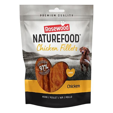 Rosewood NatureFood Chicken Fillet Strips Dog Treats 150g - 150g